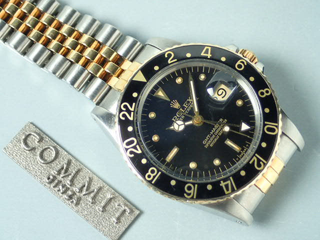 ロレックス GMTマスター Ref.16753 ブラック文字盤 中古 gmt-master-72