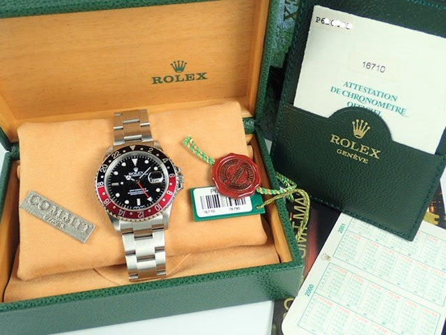 Rolex GMT Master II Red and Black Bezel P Series