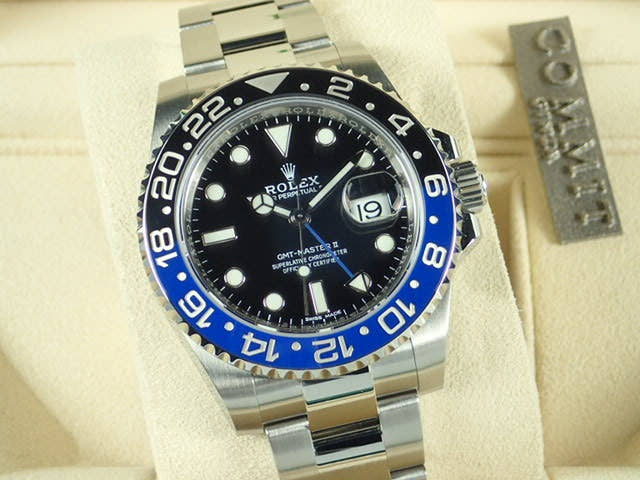 ロレックス GMTマスターII Ref.116710BLNR ブラック文字盤 未使用 gmt-master-84 オイスターブレスレット