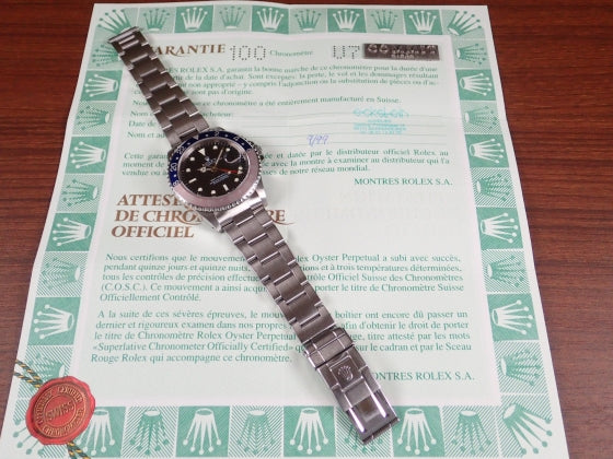 Rolex GMT Master Red and Blue Bezel U-Serial Ref.16700