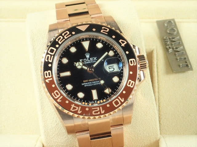 ロレックス GMTマスターII Ref.126715CHNR ブラック文字盤 未使用 gmt-master-91 オイスターブレスレット オイスターブレスレット