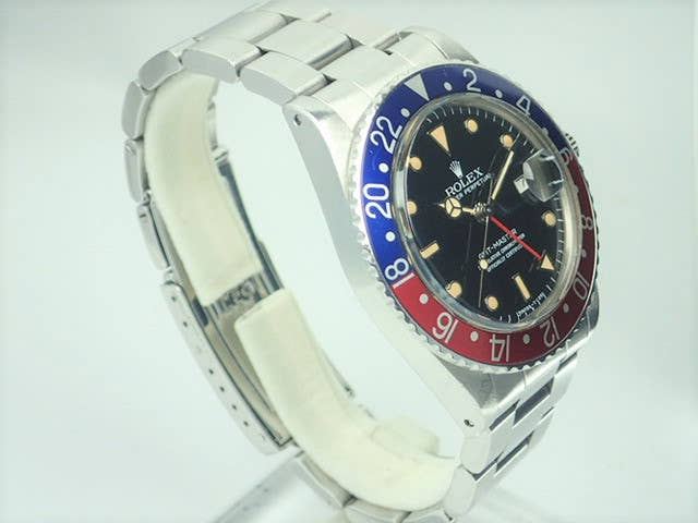 ロレックス GMTマスター Ref.16750 ブラック文字盤 中古 gmt-master-98 オイスターブレスレット