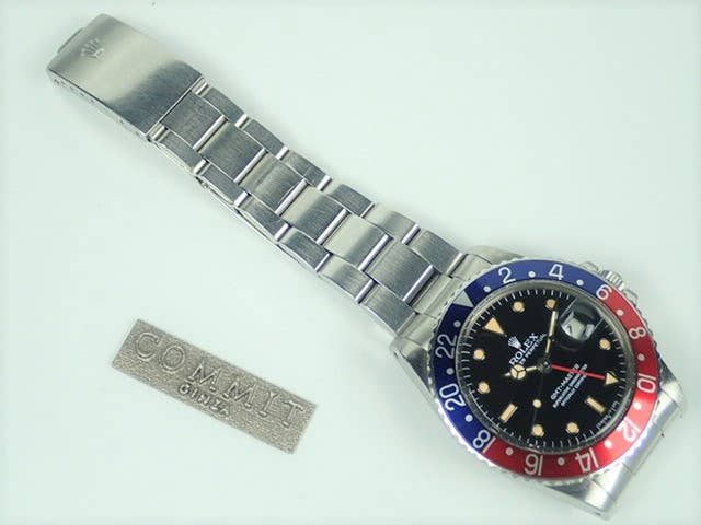 ロレックス GMTマスター Ref.16750 ブラック文字盤 中古 gmt-master-98 オイスターブレスレット