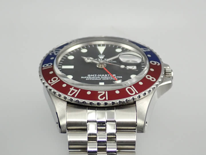 ロレックス GMTマスター Ref.1675 ステンレススチール ブラック文字盤 ジュビリーブレスレット 中古 9UTYJYTP