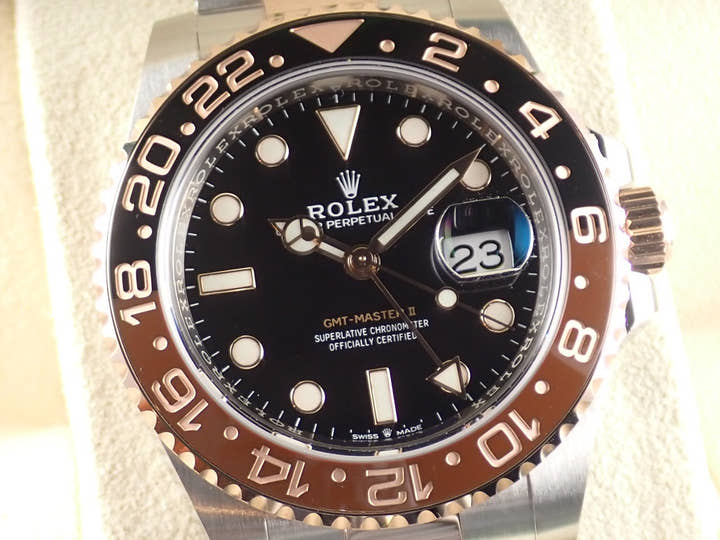 ロレックス GMTマスターII Ref.126711CHNR ブラック文字盤 未使用 gmt-master2-102 オイスターブレスレット オイスターブレスレット