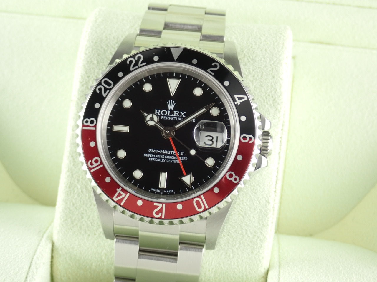 Rolex GMT Master II Red and Black Bezel Z Series &lt;Warranty, Box, etc.&gt;