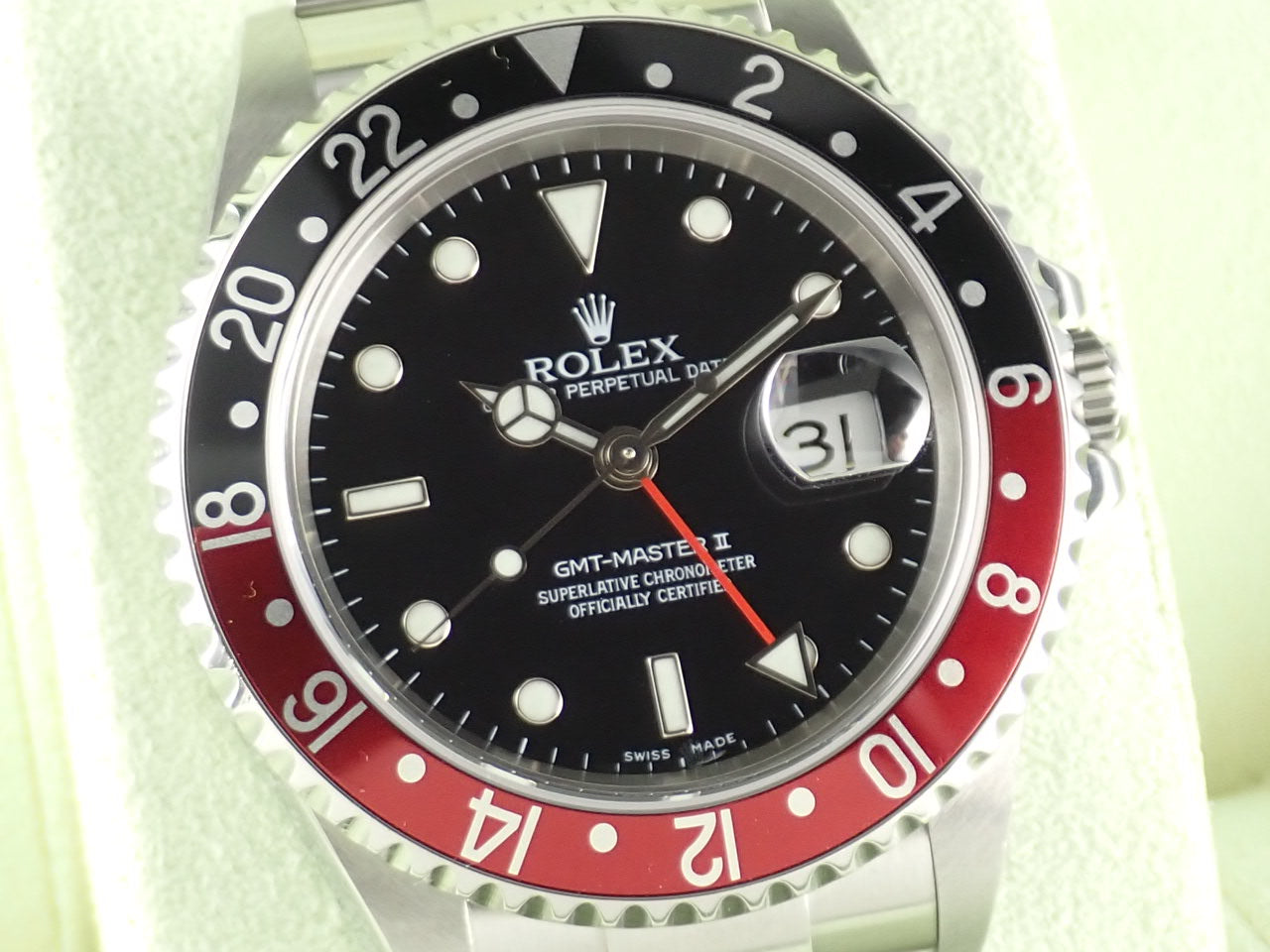 Rolex GMT Master II Red and Black Bezel Z Series &lt;Warranty, Box, etc.&gt;