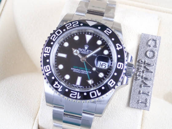 ロレックス GMTマスターII Ref.116710LN ブラック文字盤 未使用 gmt-master2-10 オイスターブレスレット