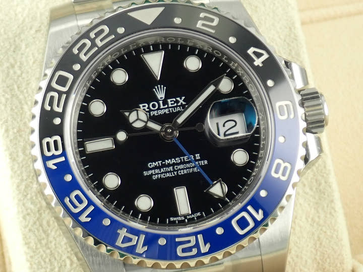 ロレックス GMTマスターII Ref.116710BLNR ブラック文字盤 未使用 gmt-master2-128 オイスターブレスレット