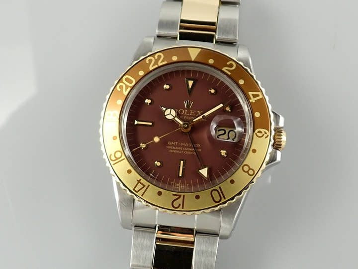 ロレックス GMTマスター Ref.1675/3 ブラウン文字盤 中古 gmt-master-187 オイスターブレスレット