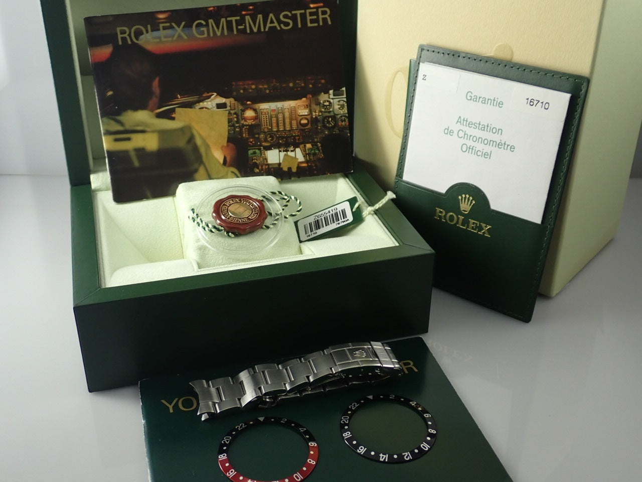 Rolex GMT Master II Red and Blue Bezel Z Series &lt;Warranty, Box, etc.&gt;