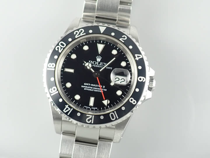 Rolex GMT-Master II Ref. 16710 Stainless Steel Black Dial Oyster Bracelet