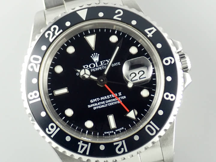 Rolex GMT-Master II Ref. 16710 Stainless Steel Black Dial Oyster Bracelet