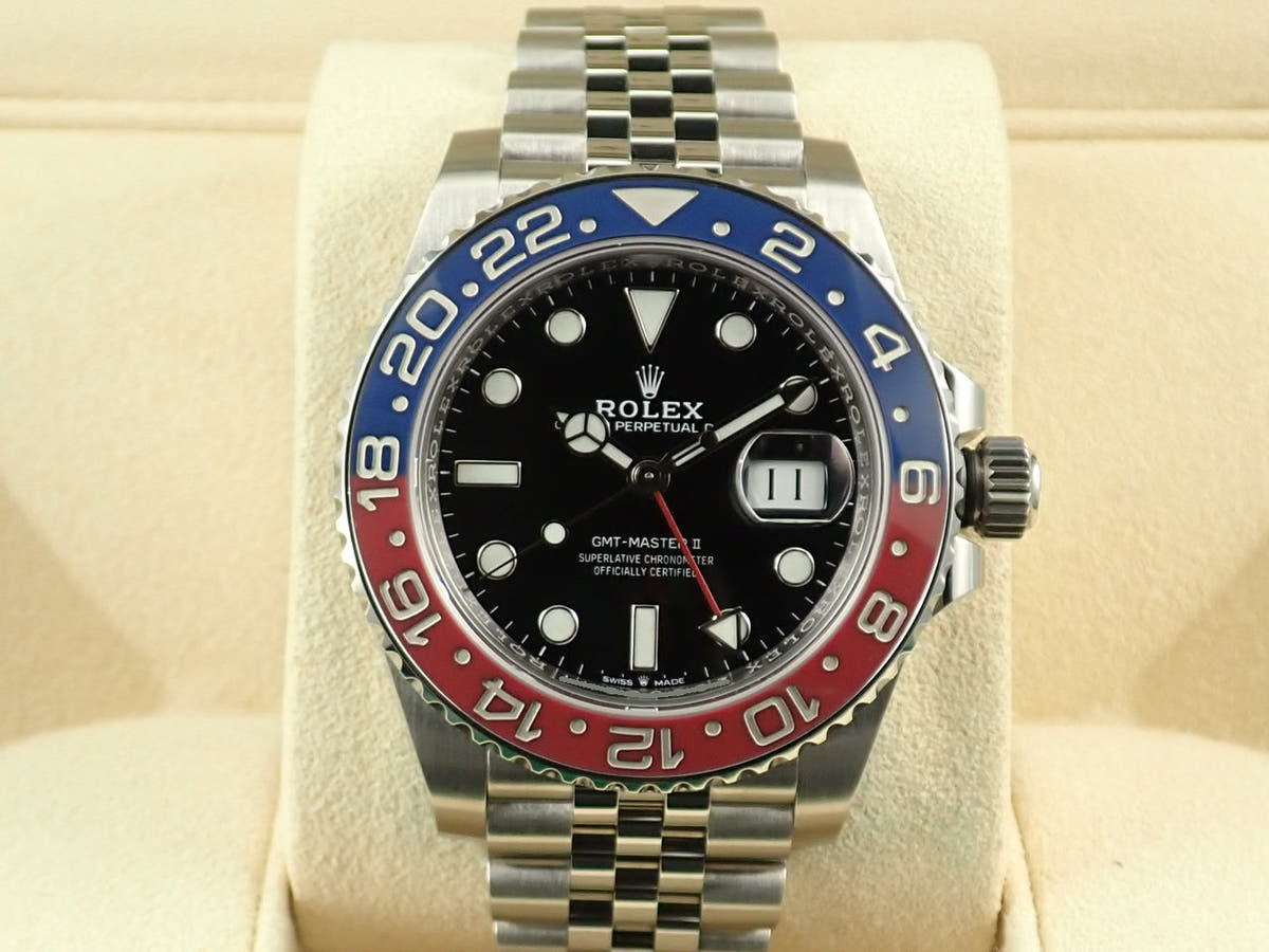 ロレックス GMTマスターII Ref.126710BLRO ブラック文字盤 美品 RF49SYSC