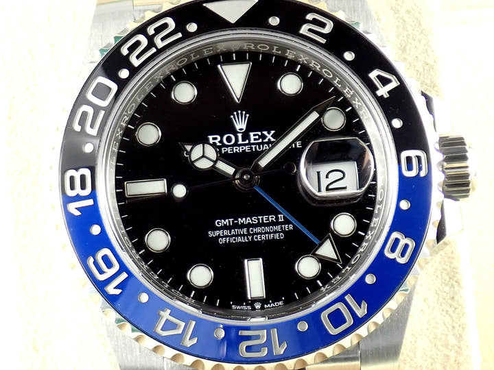 Rolex GMT-Master II Ref. 126710BLNR Stainless Steel Black Dial Jubilee Bracelet Pre-owned UF36J536
