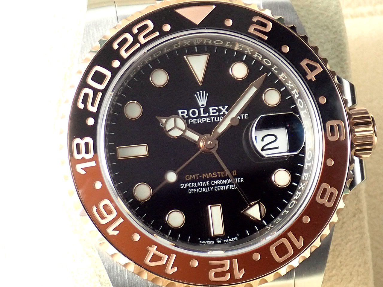 Rolex GMT Master II Brown and Black Bezel &lt;&lt;New Warranty Card, Box, etc.&gt;&gt;