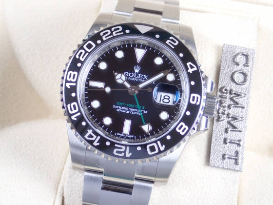 ロレックス GMTマスターII Ref.116710LN ブラック文字盤 未使用 gmt-master2-15 オイスターブレスレット