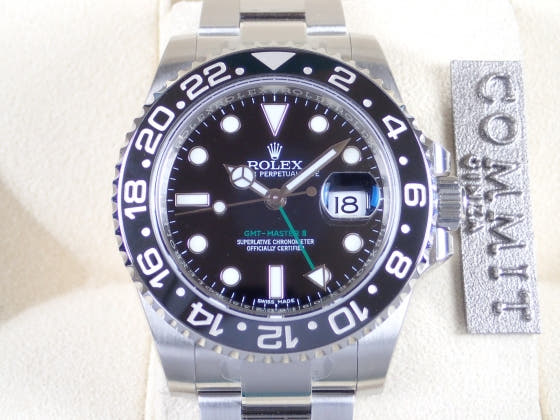 ロレックス GMTマスターII Ref.116710LN ブラック文字盤 未使用 gmt-master2-15 オイスターブレスレット