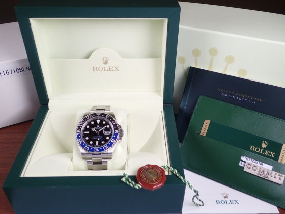 Rolex GMT Master II Blue and Black Bezel Random Ref.116710BLNR