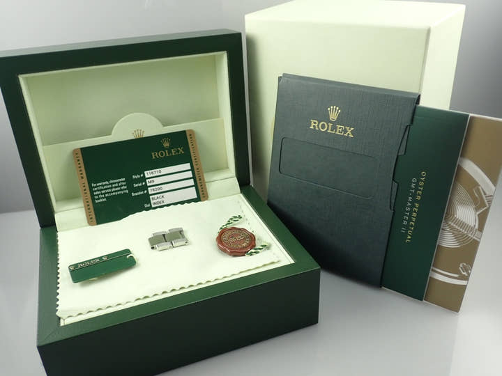 Rolex GMT-Master II Ref. 116710LN Stainless Steel Black Dial