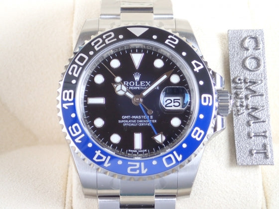 Rolex GMT Master II Blue and Black Bezel Random [Unused] Ref.116710BLNR