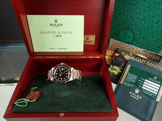 ロレックス GMTマスターII Ref.16713 ブラック文字盤 美品 gmt-master2-19 オイスターブレスレット