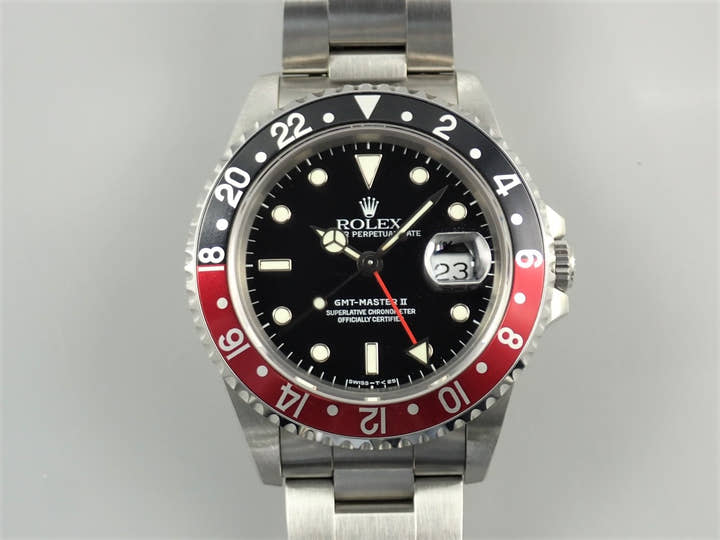 ロレックス GMTマスターII Ref.16710 ブラック文字盤 極美品 S4Y46SUH