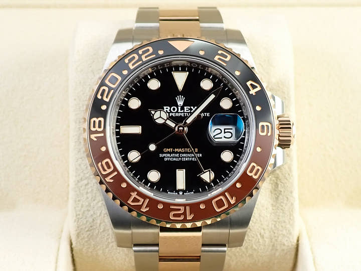 ロレックス GMTマスターII Ref.126711CHNR ステンレススチール/エバーローズゴールド ブラック文字盤 オイスターブレスレット