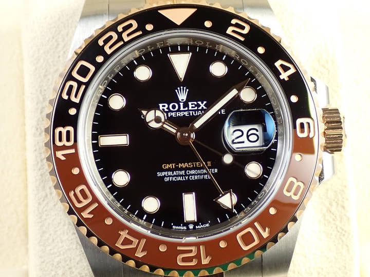 ロレックス GMTマスターII Ref.126711CHNR ステンレススチール/エバーローズゴールド ブラック文字盤 オイスターブレスレット