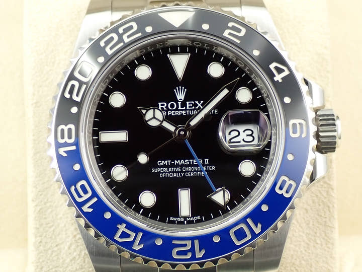Rolex GMT-Master II Ref. 116710BLNR Stainless Steel Black Dial Oyster Bracelet