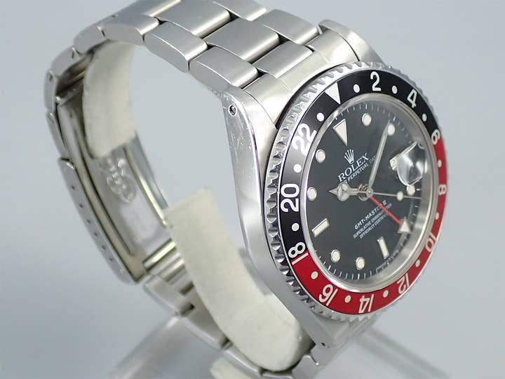 ロレックス GMTマスターII Ref.16760 ステンレススチール ブラック文字盤 オイスターブレスレット 中古 0JPYJAAW