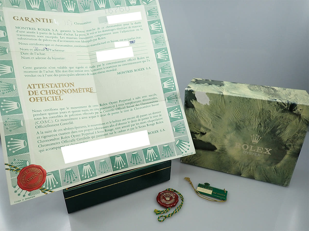 ロレックス GMTマスターII Ref.16760 ブラック文字盤 中古 WJ4R62CH