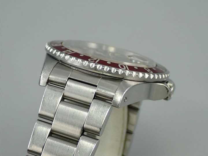 Pre-owned Rolex GMT-Master II Ref. 16760, stainless steel, black dial, Oyster bracelet.  1T1F2185
