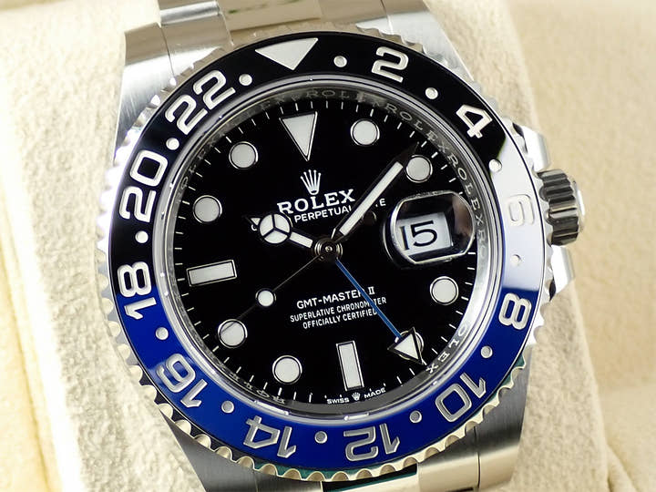ロレックス GMTマスターII Ref.126710BLNR ステンレススチール ブラック文字盤 オイスターブレスレット