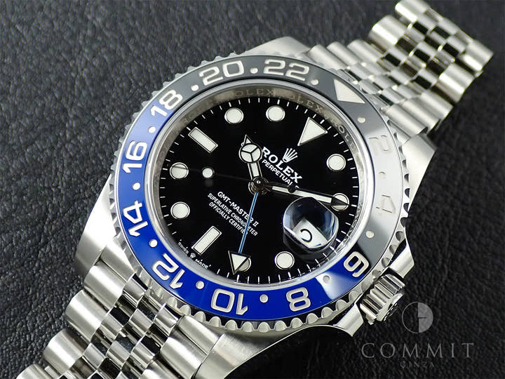 ロレックス GMTマスターII Ref.126710BLNR ステンレススチール ブラック文字盤 ジュビリーブレスレット 極美品 Y0K70751