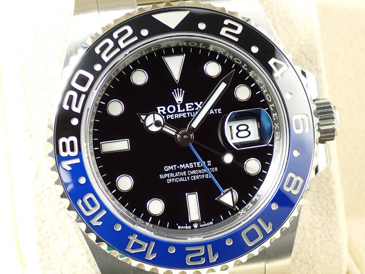 ロレックス GMTマスターII Ref.126710BLNR ステンレススチール ブラック文字盤 オイスターブレスレット