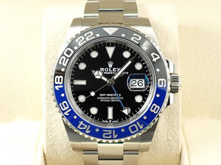 ロレックス GMTマスターII Ref.126710BLNR ステンレススチール ブラック文字盤 オイスターブレスレット
