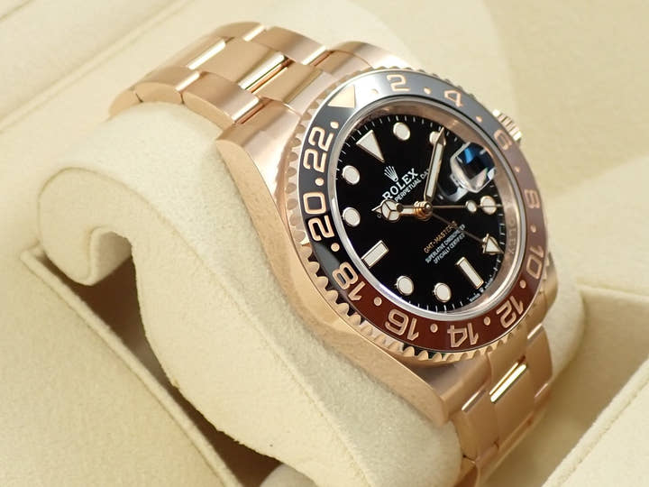 ロレックス GMTマスターII Ref.126715CHNR エバーローズゴールド ブラック文字盤 オイスターブレスレット オイスターブレスレット