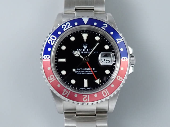 ROLEX GMT-Master II Ref.16710 Stainless Steel Black Dial Oyster Bracelet