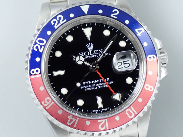 ROLEX GMT-Master II Ref.16710 Stainless Steel Black Dial Oyster Bracelet