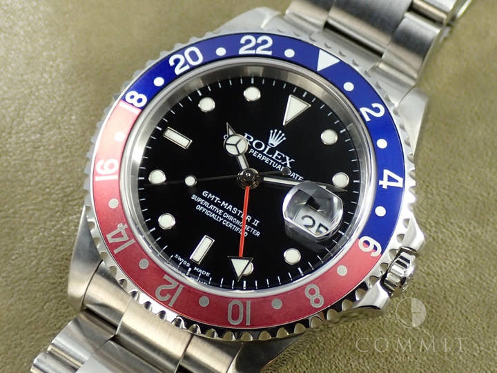 ROLEX GMT-Master II Ref.16710 Stainless Steel Black Dial Oyster Bracelet