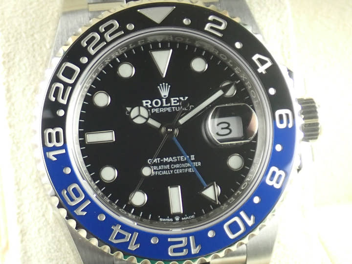 ロレックス GMTマスターII Ref.126710BLNR ブラック文字盤 未使用 gmt-master2-38 ジュビリーブレスレット