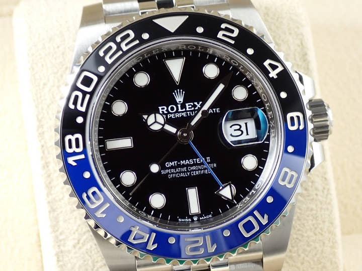 ロレックス GMTマスターII Ref.126710BLNR ステンレススチール ブラック文字盤 ジュビリーブレスレット 未使用 67XHTYKW