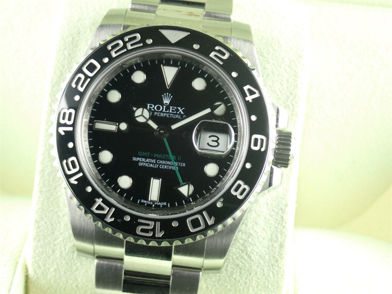 Rolex GMT Master II Black Bezel V-Number Stick Dial &lt;Warranty, Box, etc.&gt;