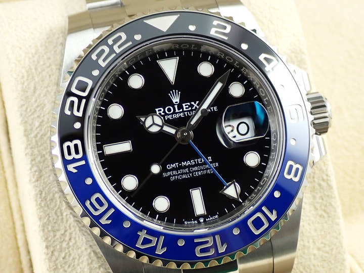 ロレックス GMTマスターII Ref.126710BLNR ステンレススチール ブラック文字盤 オイスターブレスレット