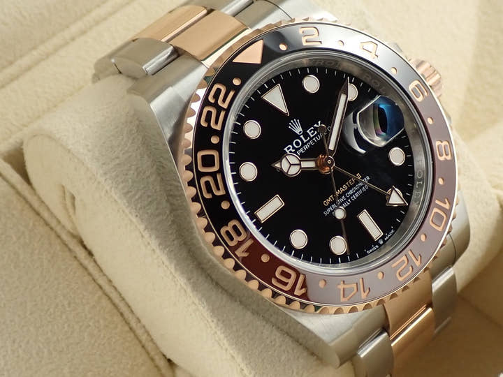 ロレックス GMTマスターII Ref.126711CHNR ステンレススチール/エバーローズゴールド ブラック文字盤 オイスターブレスレット オイスターブレスレット