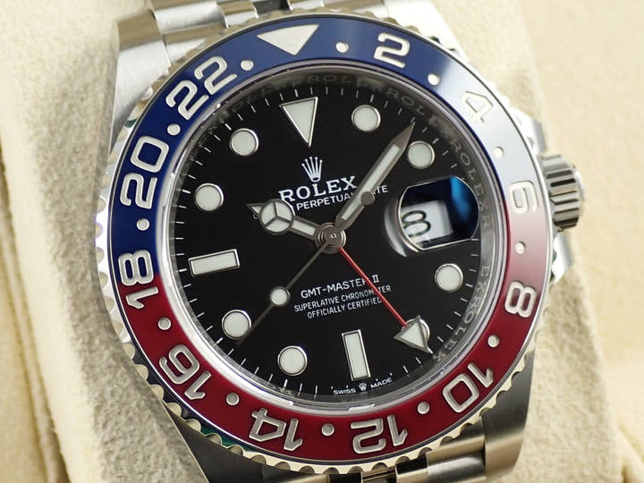ロレックス GMTマスターII Ref.126710BLRO ステンレススチール ブラック文字盤 ジュビリーブレスレット 美中古 96AL0L8S