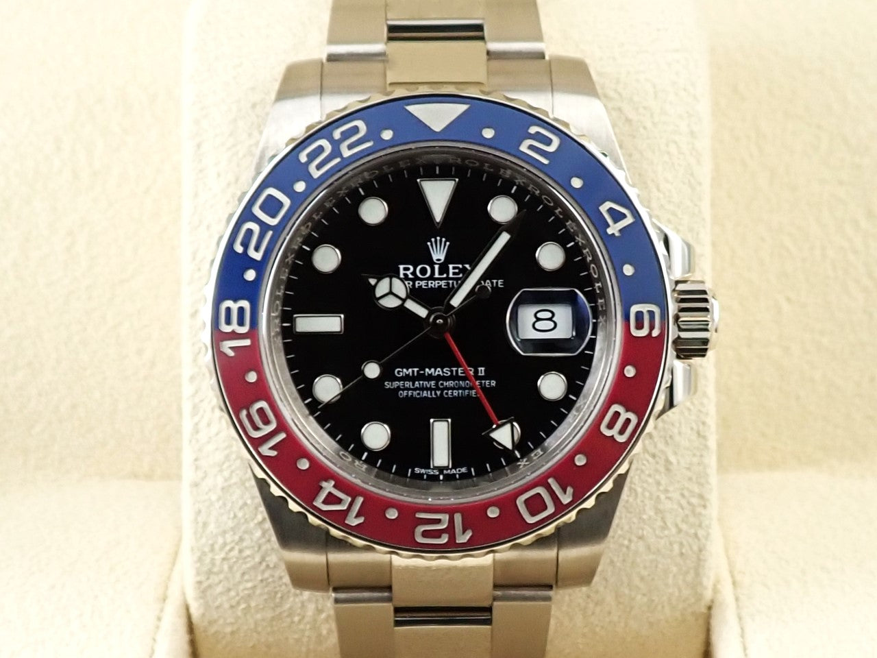 Rolex GMT Master II Ref.116719BLRO 18KWG Black Dial