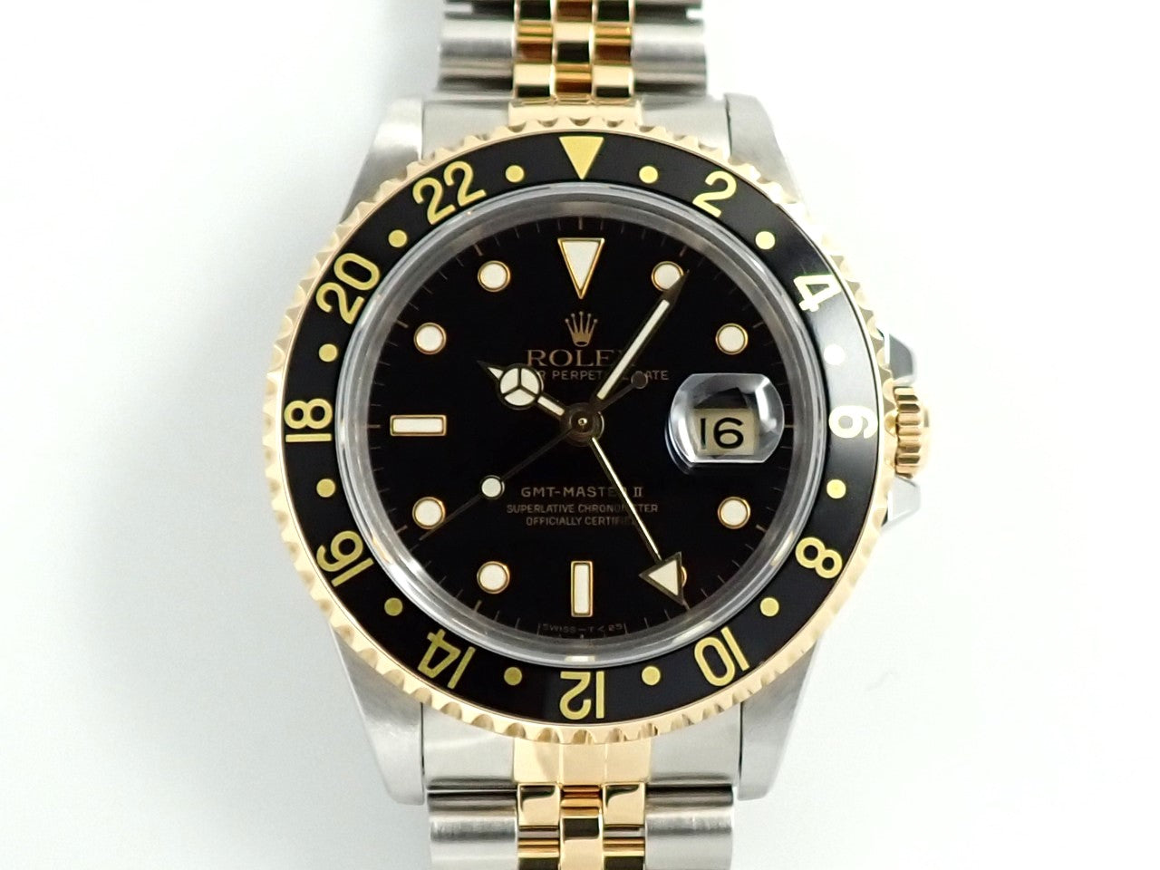 Rolex GMT Master II Ref.16713 SS/YG Black Dial