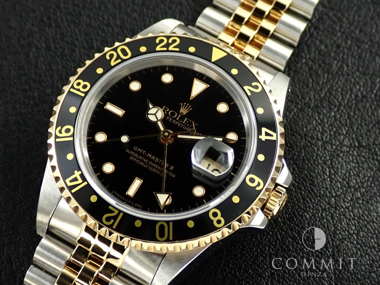 Rolex GMT Master II Ref.16713 SS/YG Black Dial